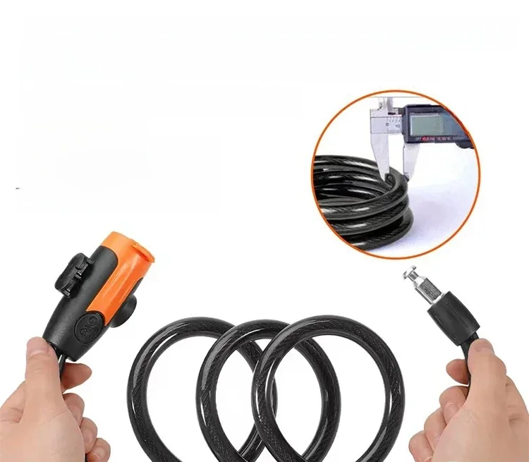 AliExpress NONE Heavy-Duty Anti-Theft Bike Cable Lock with Key – Universal MTB/Scooter Lock & Holder (2025 New Design)