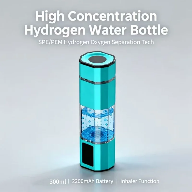 5000PPB Intelligent Hydrogen Rich Water Mug Japan Water Filter Hydrogen Water Bottle SPE PEM Electrolysis Hydrogen Generator