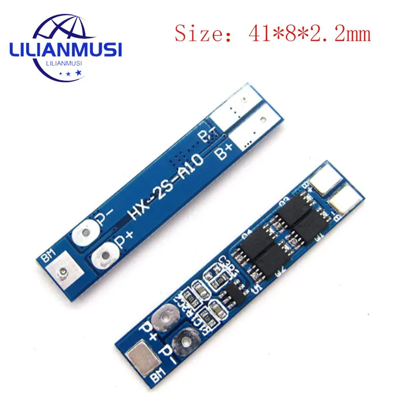 5 sztuk/partia 8A 2 S 18650 bateria litowa ochrona pokładzie 2 ciąg 7.4V 8.4V polimerowy ładowania rozładowania obwodu ochrony prądu BMS