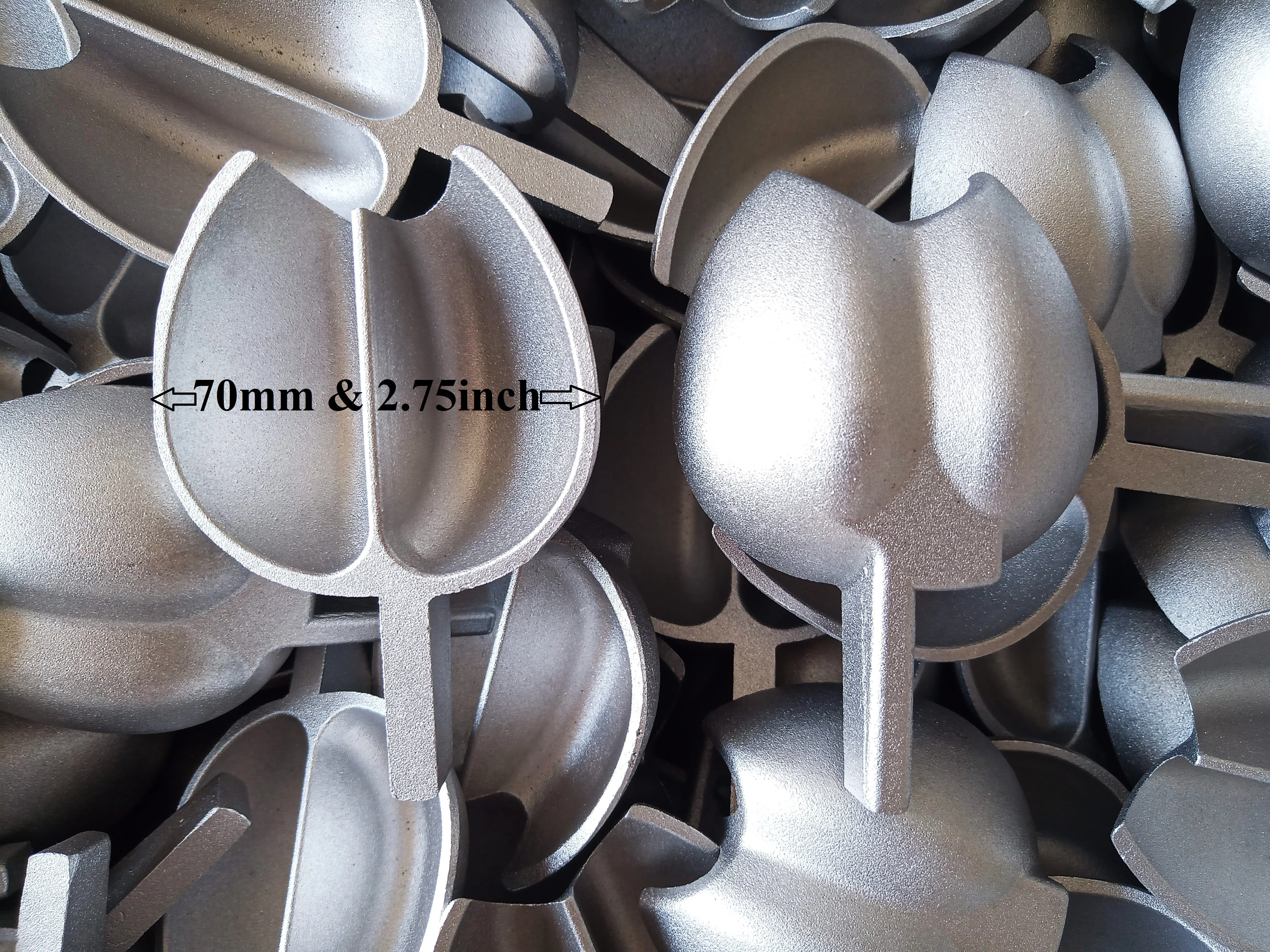 25 Piece Pelton Type Aluminum Water Spoons ( Size = 70 mm & 2.75 inch )