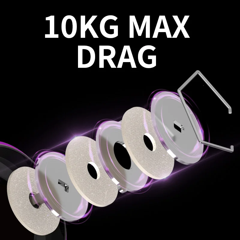 Carrete giratorio LINNHUE 5.2:1 – 8kg de potencia para mar y carpfishing - imagen 5