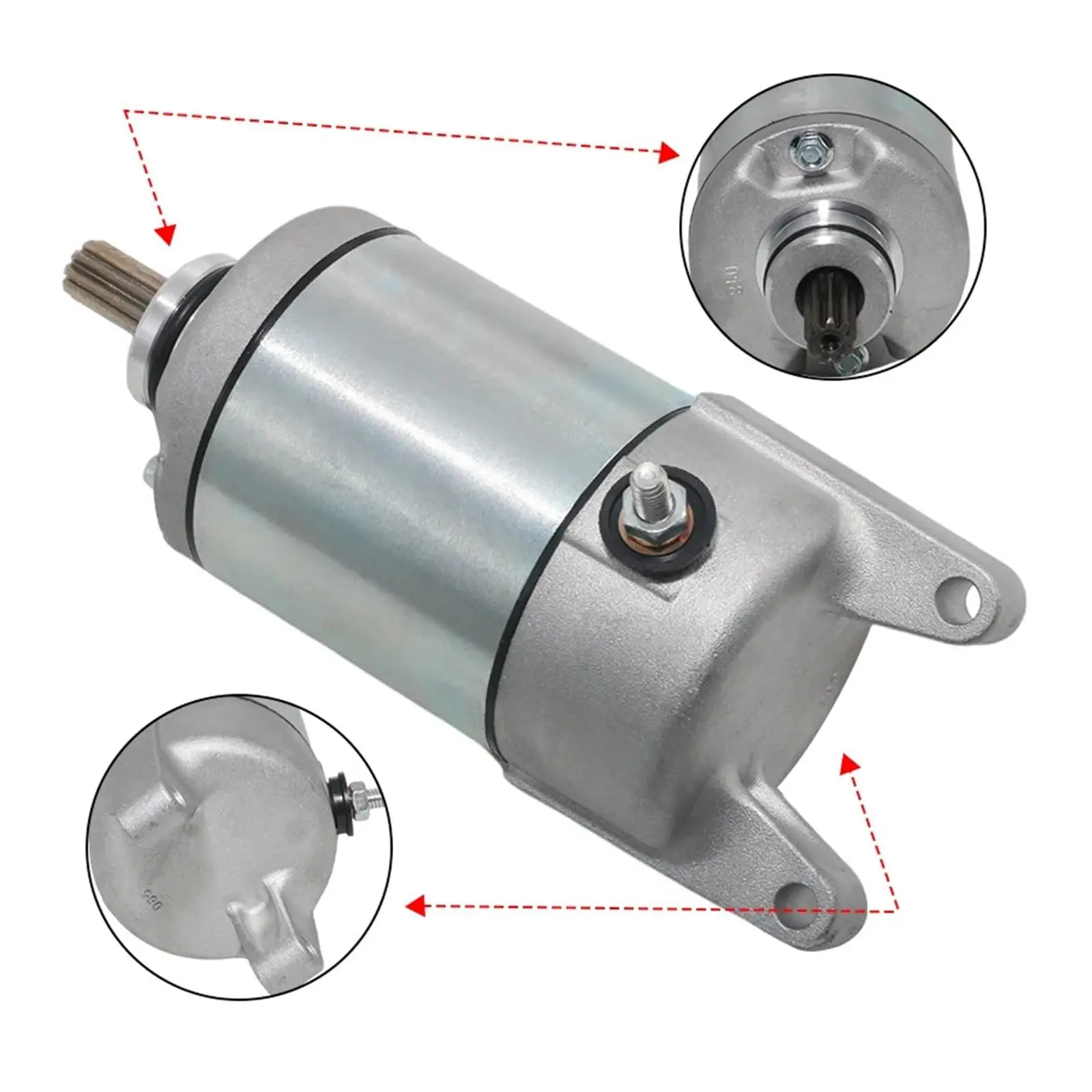 Motorcycle Electric Starter Motor Compatible With Kawasaki KLF400 Bayou 400 1993-1999 Kawasaki KVF400 Prairie 400 4X4 1997-2002