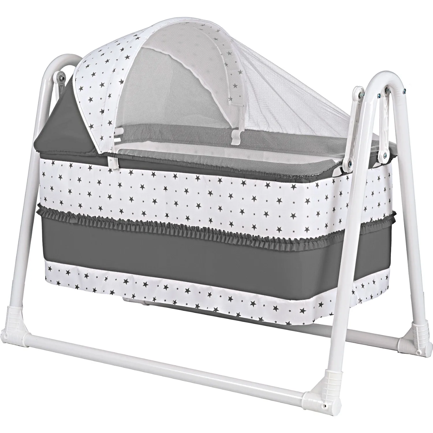 Luxury Baby Hammock Bassinet Swinging Newborns Safety Sleeping Basket With Mosquito Net Durable Stand Quality Portable Cradle