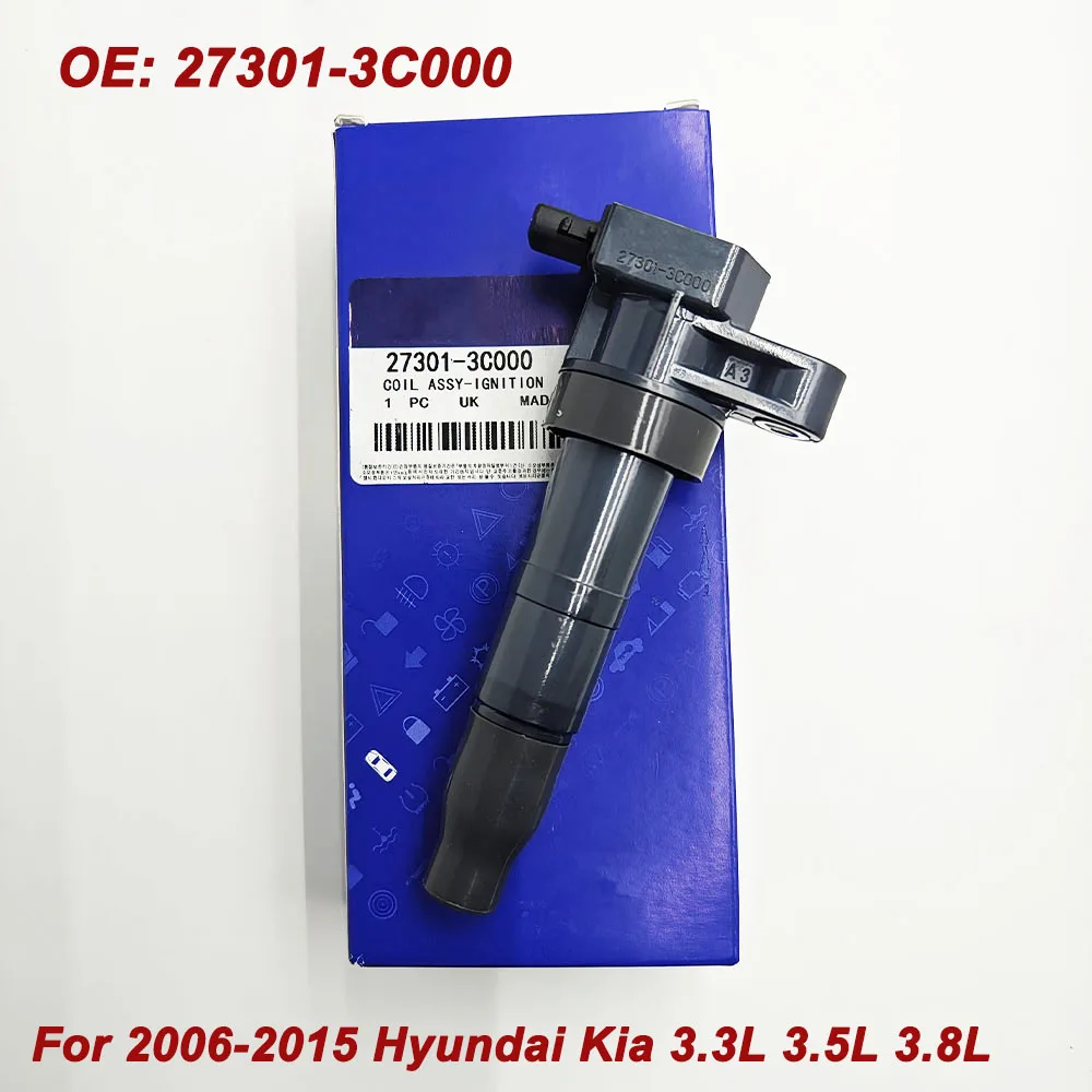 

Высококачественная катушка зажигания 27301-3C000 273013C010 для 2006-2015 Hyundai Kia 3.3L 3.5L 3.8L 273013C000 27301-3C010 UF546