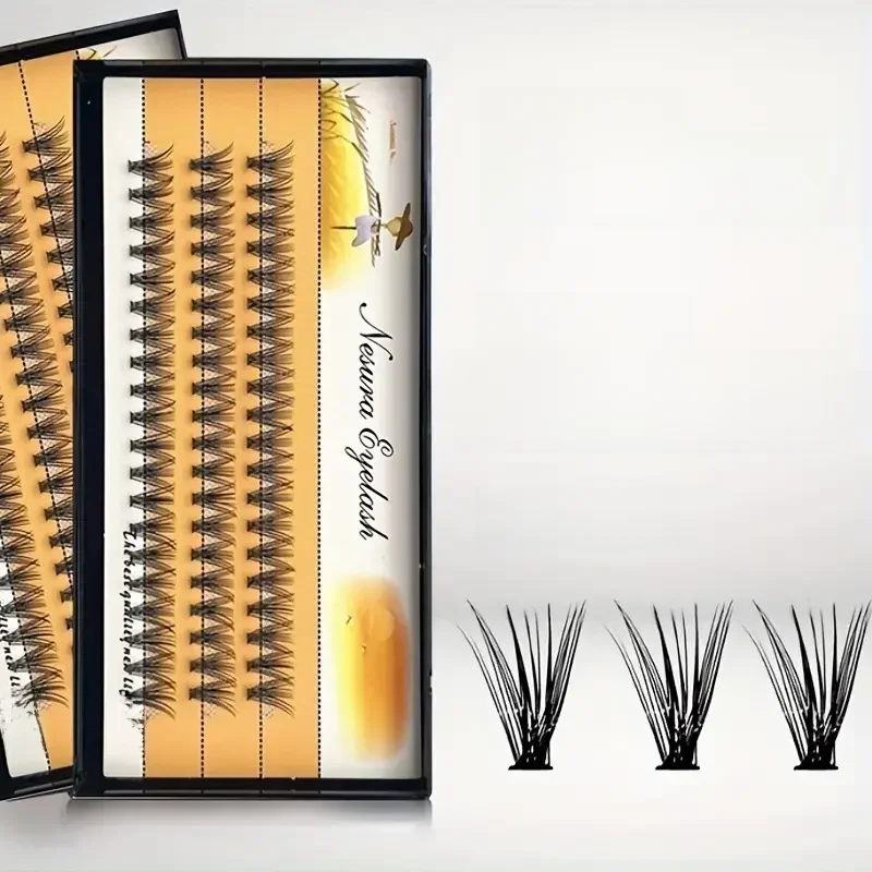 1 boîte/60 10D 20D 0.1/0.07mm d'épaisseur Extensions de cils individuels cils grappe faux cils naturels NESURA paquets naga