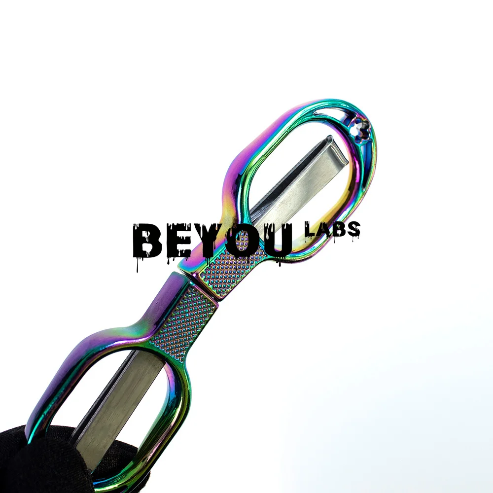 Mini Foldable Stainless Steel Scissors Pocket Size Travel Craft Safety Sharp Cutting Tool Smoking Accessories