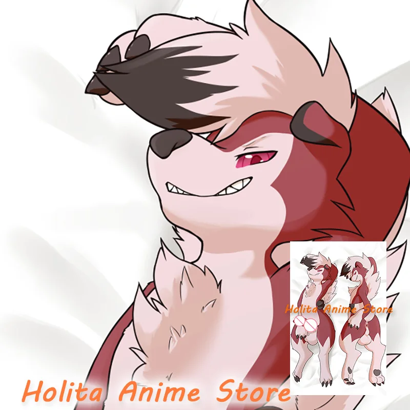 

Подушка для тела Dakimakura из аниме lycanroc двухсторонняя наволочка с принтом в натуральную величину