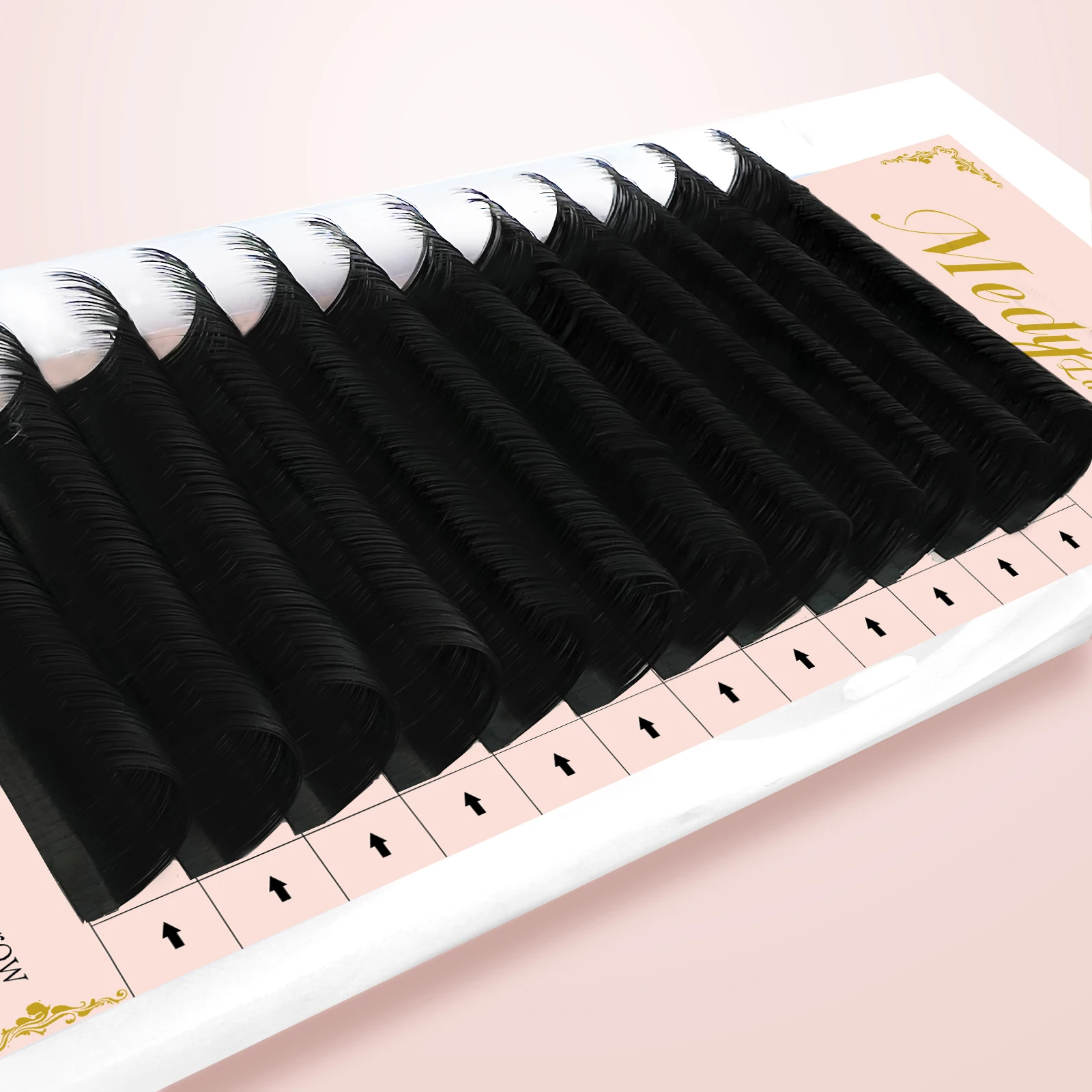 12Rows Individual Eyelash Extension C/D/CC/DD Curl 8-15MM Volume Lashes Cashmere Eyelash Matte Faux Mink for Professionals Lash