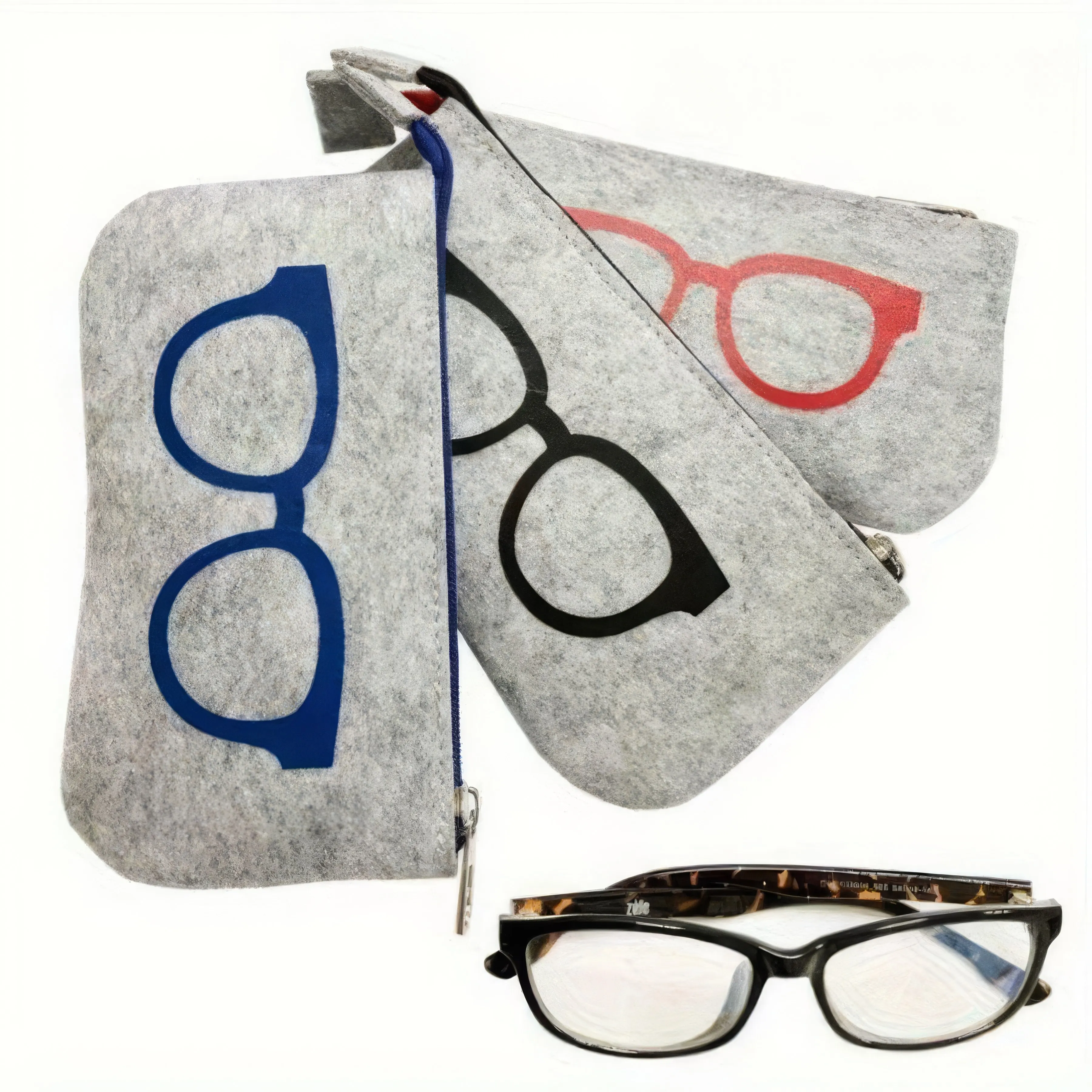 

Сумка для хранения очков на молнии, состоящая из 2 частей, легко чистится, портативная сумка для хранения мелких предметов, подходит для хранения наушников и ключей