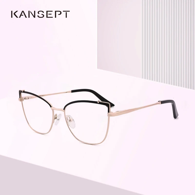 KANSEPT Women's Glasses Frames for Glases Glass Optical Lenses Woman Trend 2024 Eyepieces Womens Sunglasses Eyewear Mens Grade