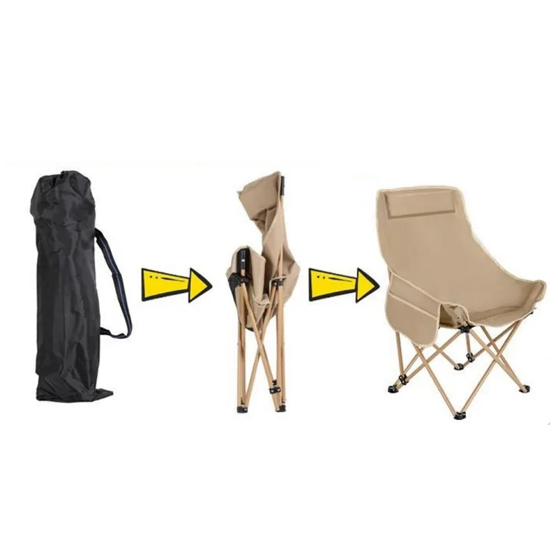 Silla plegable ultraligera para acampar al aire libre, silla de pesca