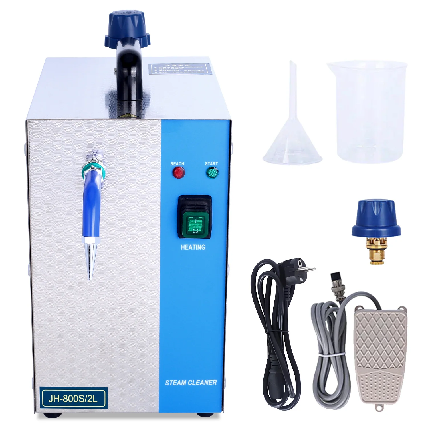 1300W 2L Stainless Steel Jewelry Steam Cleaner, Gem Washer Machine for Gold, Silver, and Goldsmith Tools Equipment