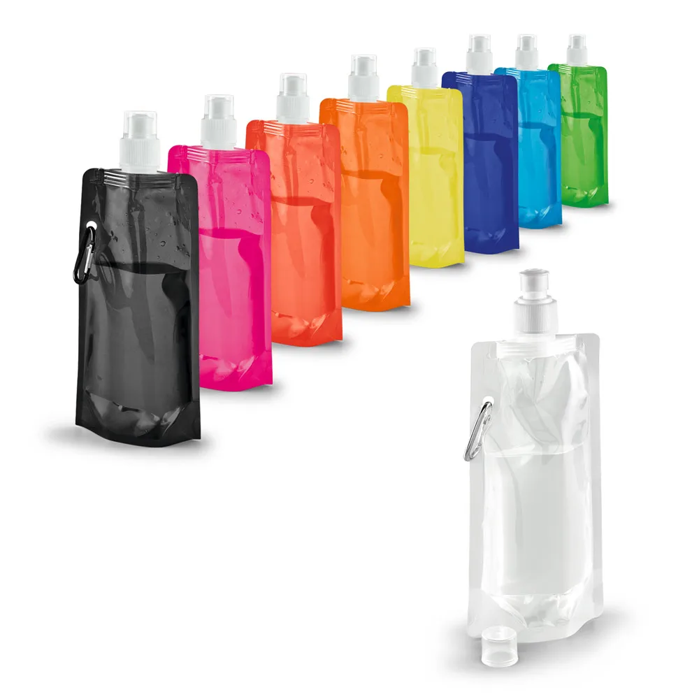 10 Units Squeeze Water Bottle Foldable Bottles Ideal for Carry In Gym Bag