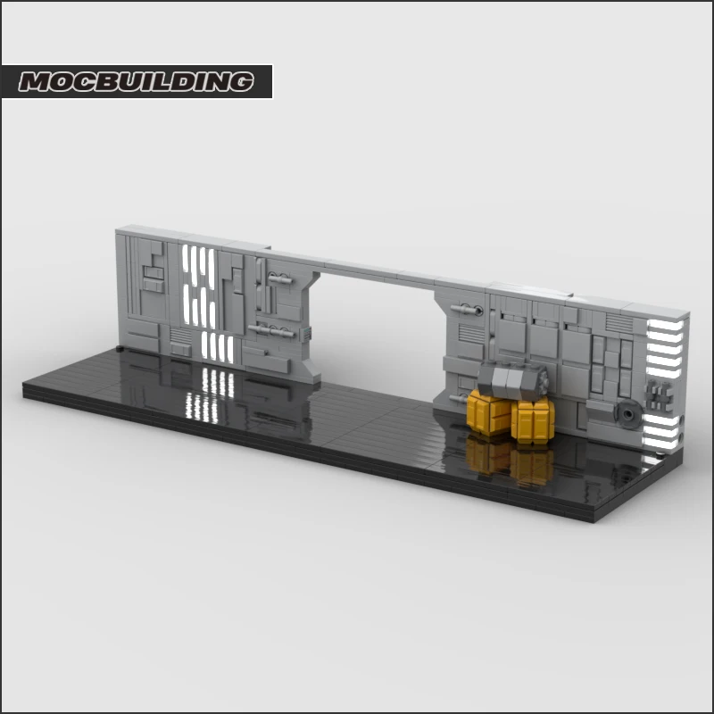 Blocs de construction MOC, couloirs modulaires, scène de film, briques technologiques, bricolage, modèle assemblé, affichage spatial, jouet de Collection, cadeaux de noël
