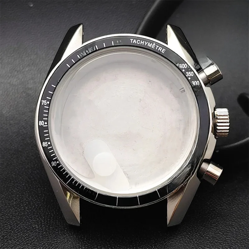 39.7mm Men's Watches Metal Case FIT VK63 Movement Watch Case Accessories Sapphire Glass Watch Parts Fits 20mm Strap Watch Box