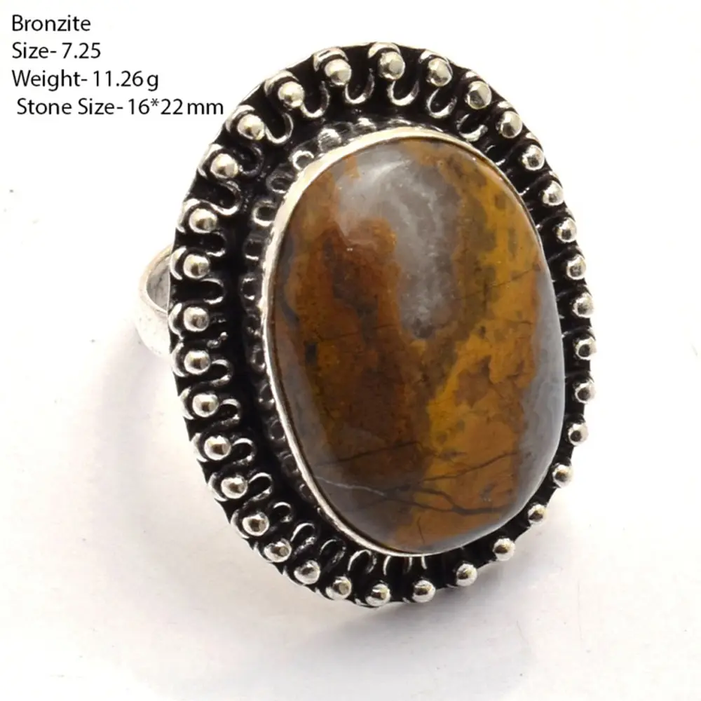 Genuine Mookaite Jasper Snowflakes Agate Opal Sunstone Coral Fosile Pyrite Ring  Silvers Overlay over Copper