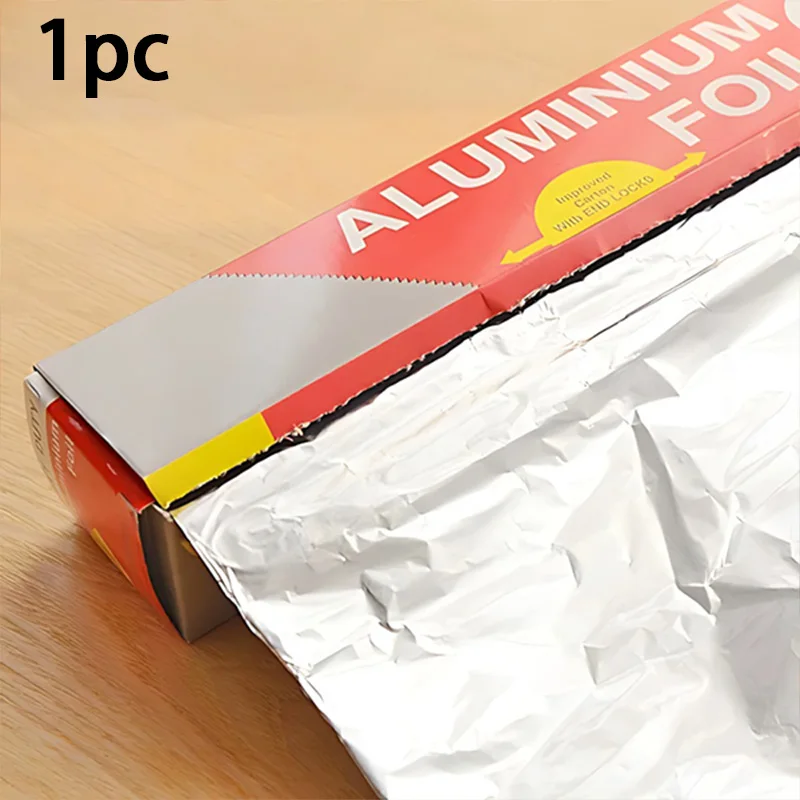 

Premium Disposable Baking Aluminum Foil, Heat Resistant, Non-Stick, Double-Sided Usable for Barbecue & Oven