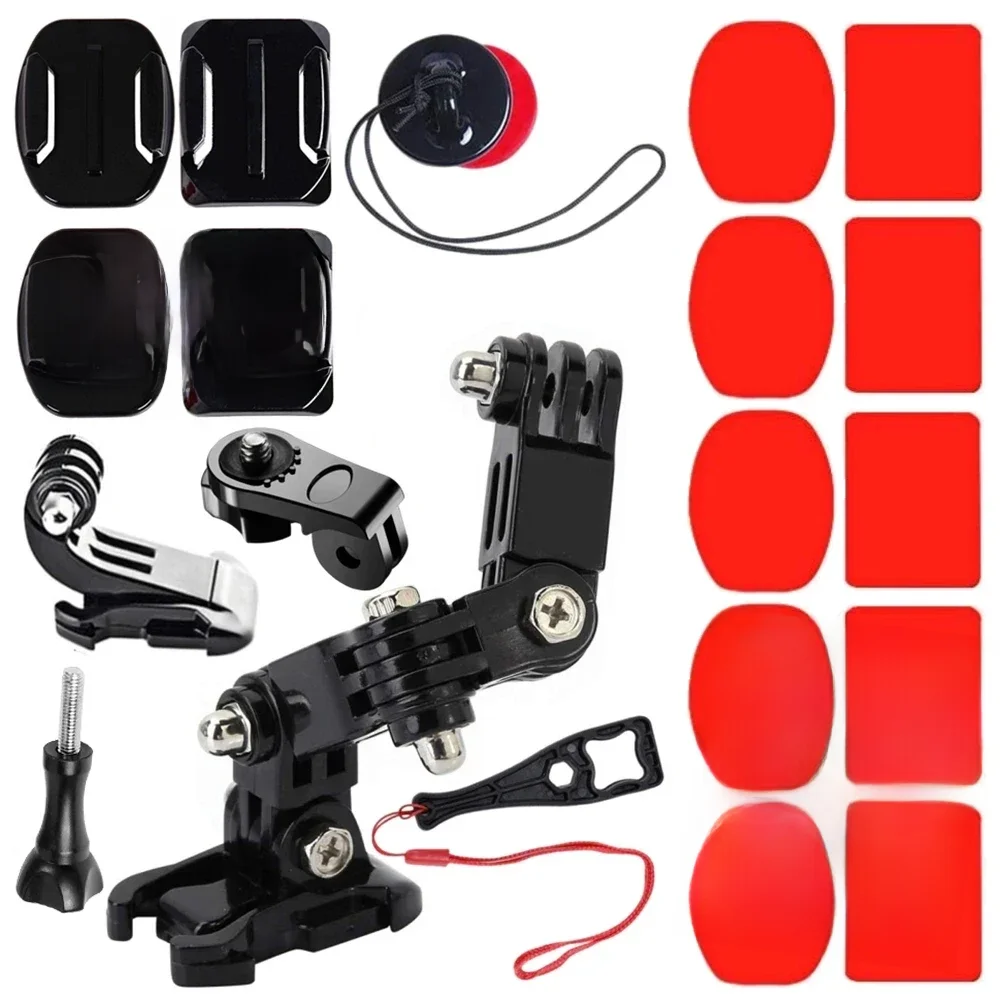 Support de menton pour casque de moto pour GoPro Hero 13 12 11 10 9 8 7 6 SJCAM SJ4000 AKASO DJI OSMO Accessoires pour caméra d'action