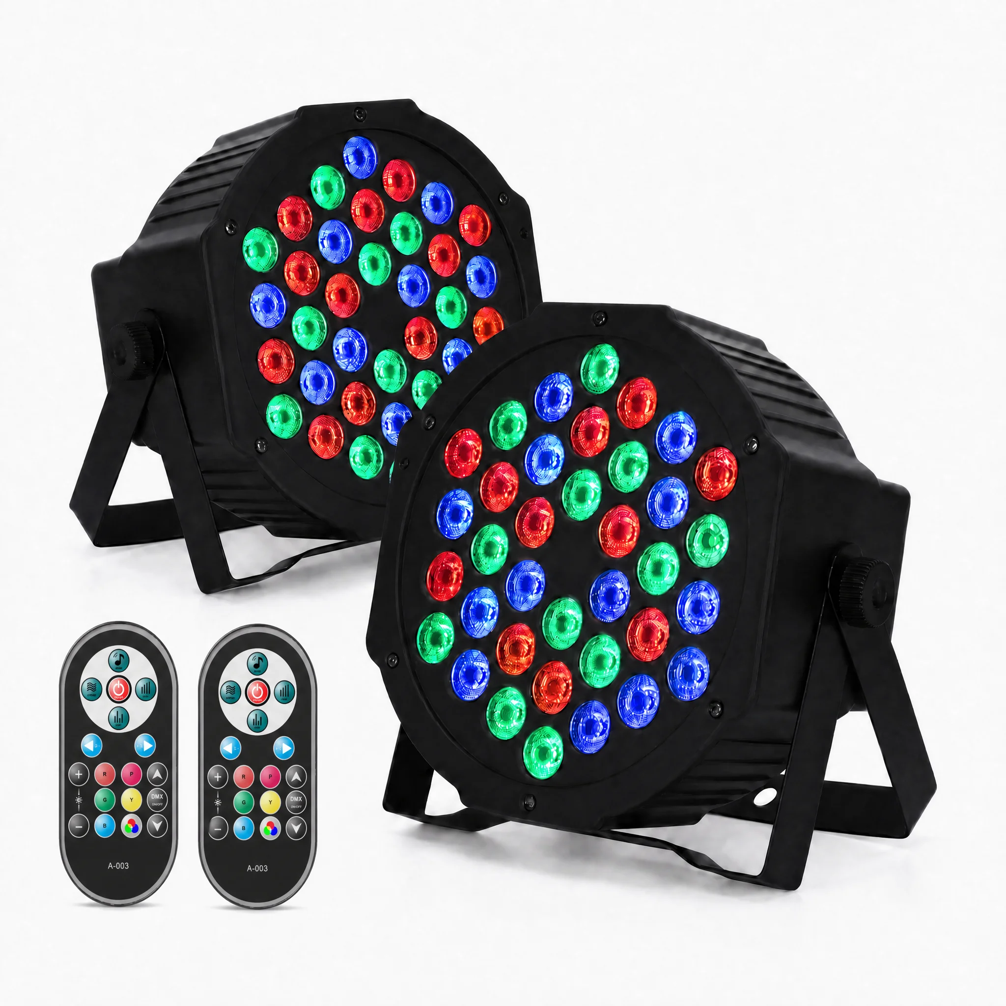 

XNK Party Light Par Light 36 LEDs RGB DMX Stage Effect Lighting Stage Flat Par Lighting DJ Lights Disco Lights Wedding