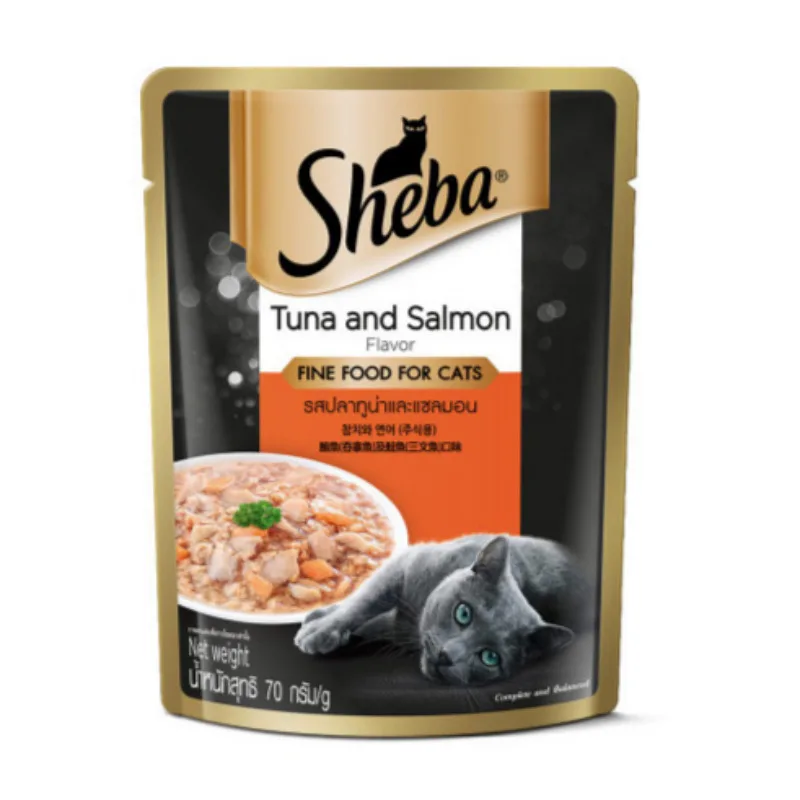 24 cats wet feed snack Shiva Pau tuna and salmon