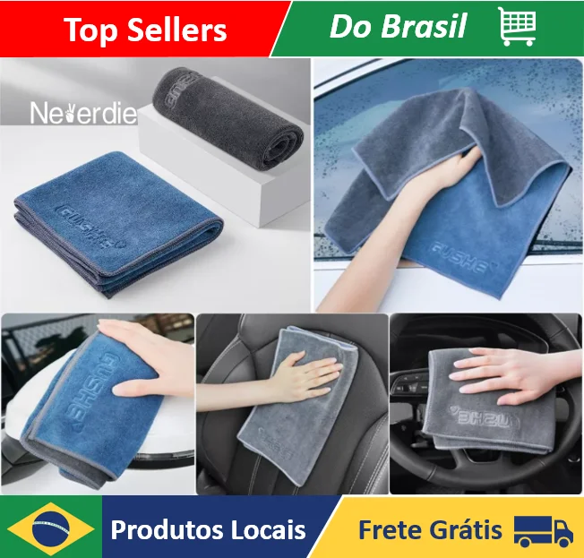 Microfiber High Absorption 40x30cm Large Cloth-Neverdie-Drying Automotive Towel