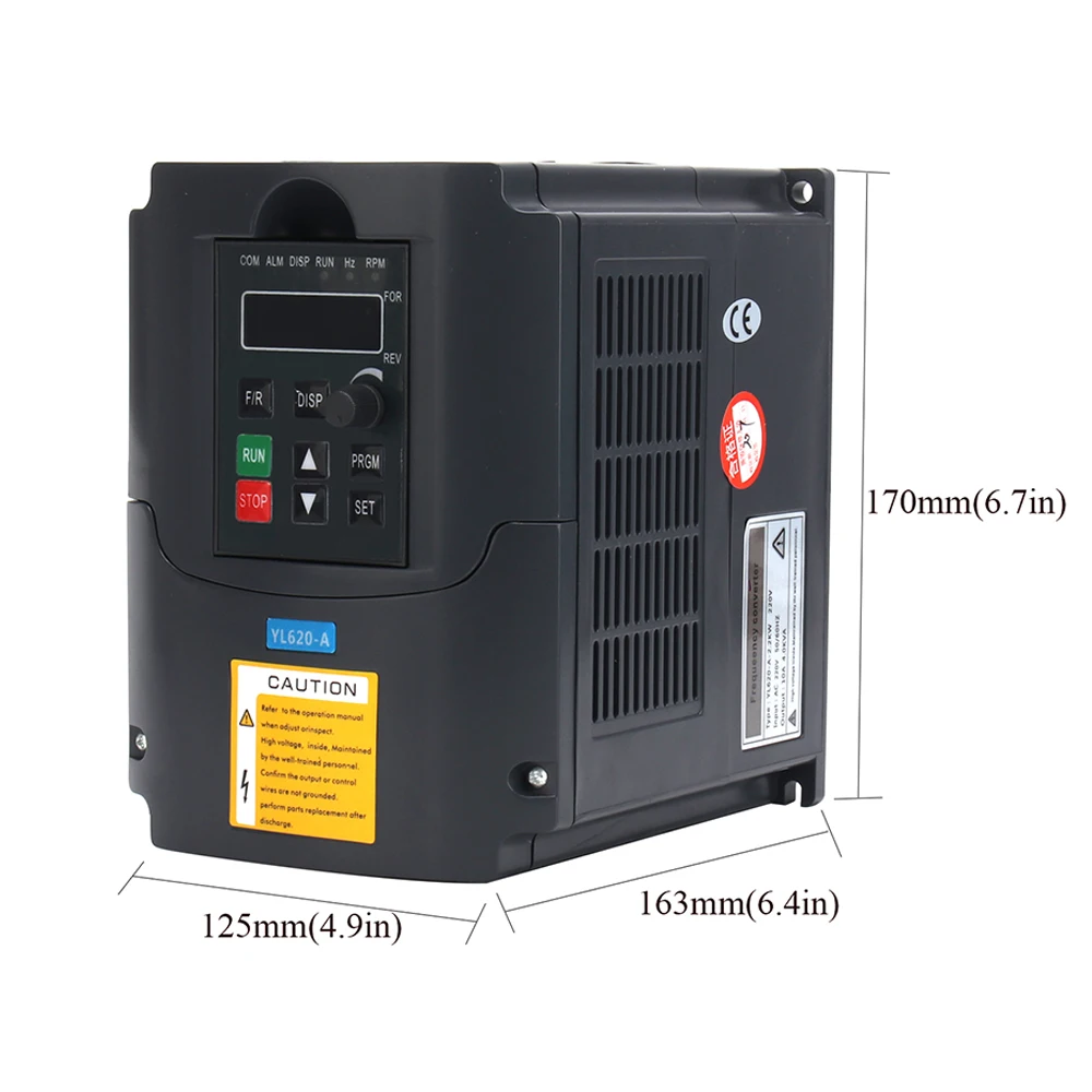 Imagem -02 - Movimentação Variável da Frequência de 2.2kw 1.5kw Vfd Conversor 1hp da Entrada 3hp do Inversor do Conversor 110v 220v Controlador da Velocidade do Motor do Eixo do Cnc da Saída.