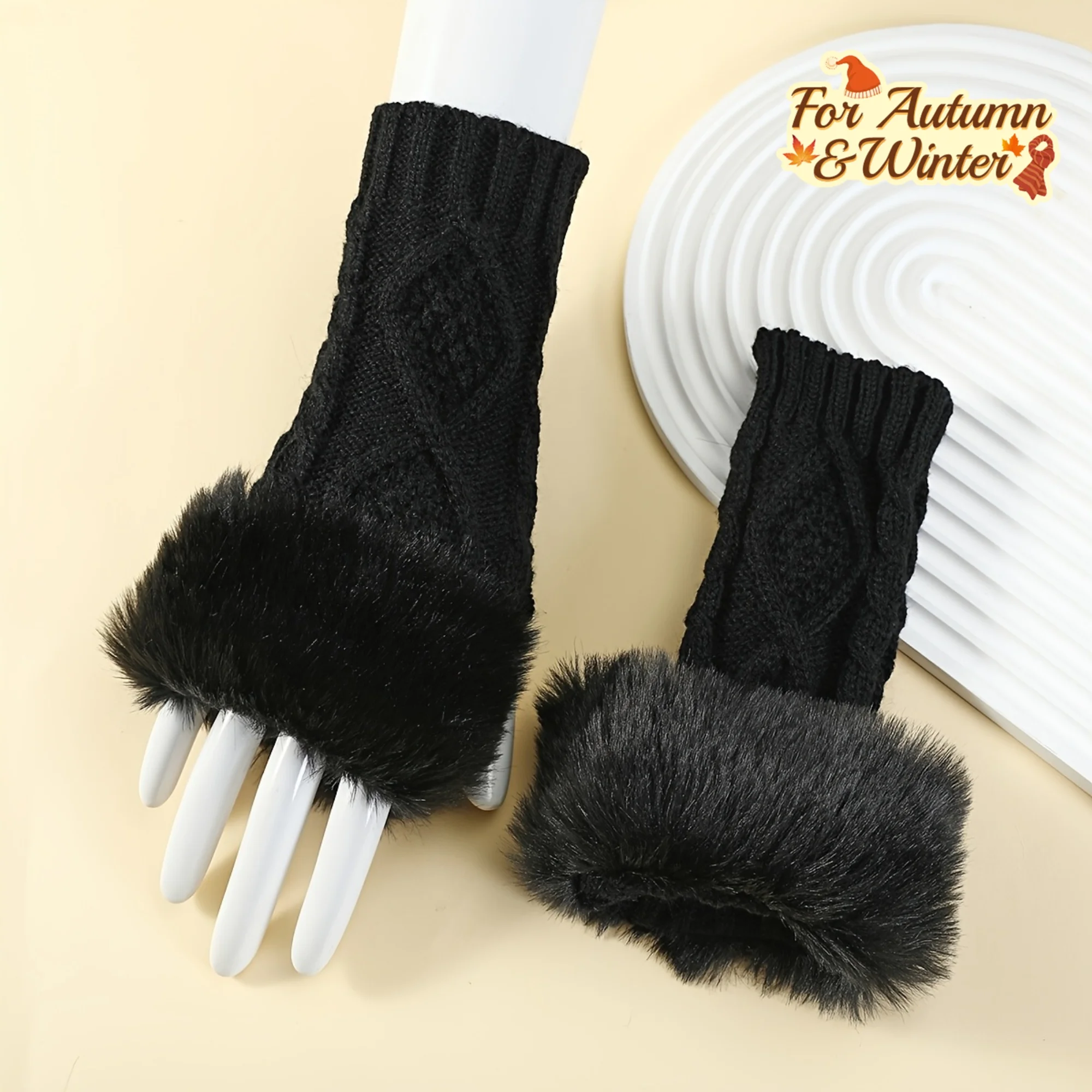 Modische, minimalistische Armstulpen für Damen im Herbst und Winter zum Schutz vor Kälte im Freien, perfekt für den Winter