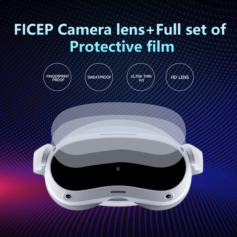 For PICO 4 Lens Protective Film VR Glasses screen protector High Definition Clear Film Screen Protector for Pico 4 VR Headset Cu