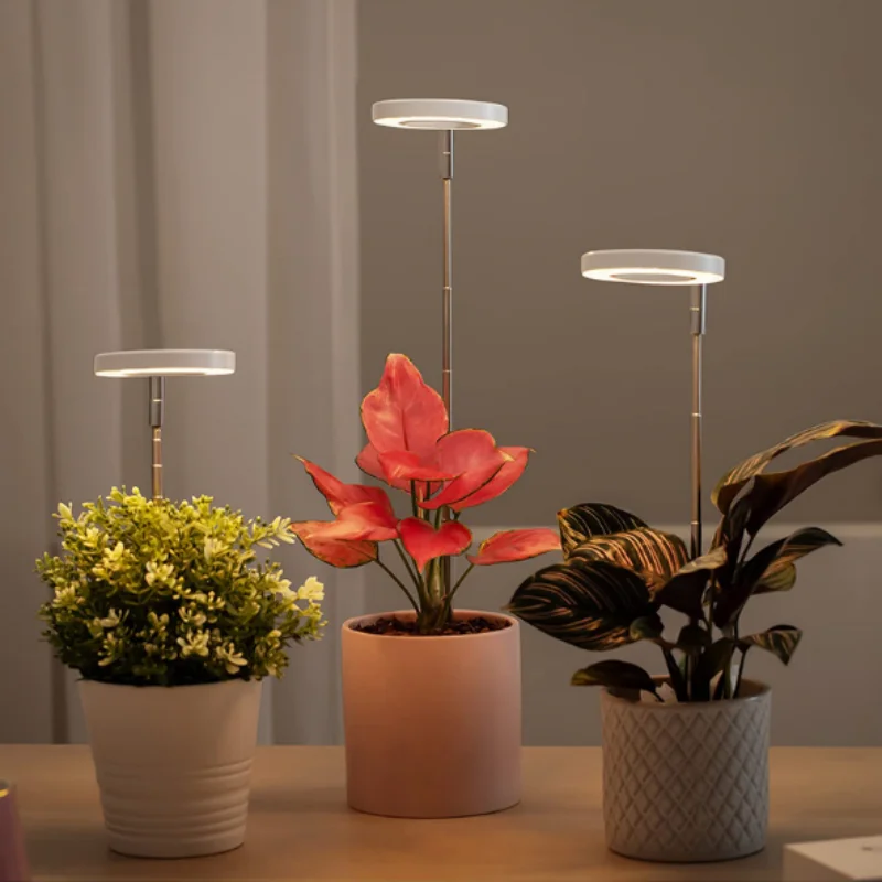 Full Spectrum LED Grow Light Adjustable Dimmable Lamp with Timer Telescopic Stand for Indoor Plant Hydroponics Succulent Growing image 3