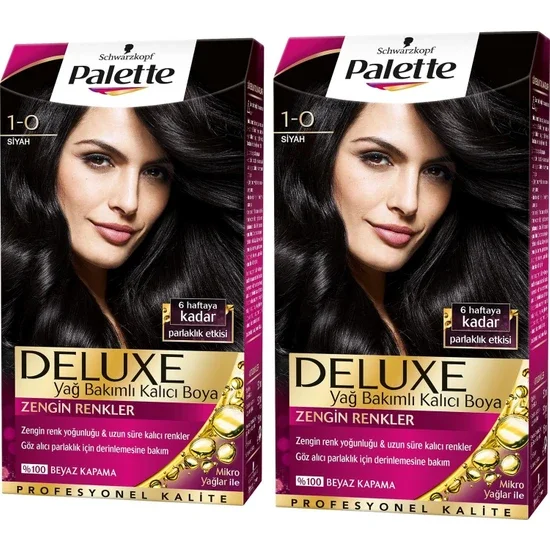 

Palette Deluxe Hair Color 1.0 Black 2 pcs