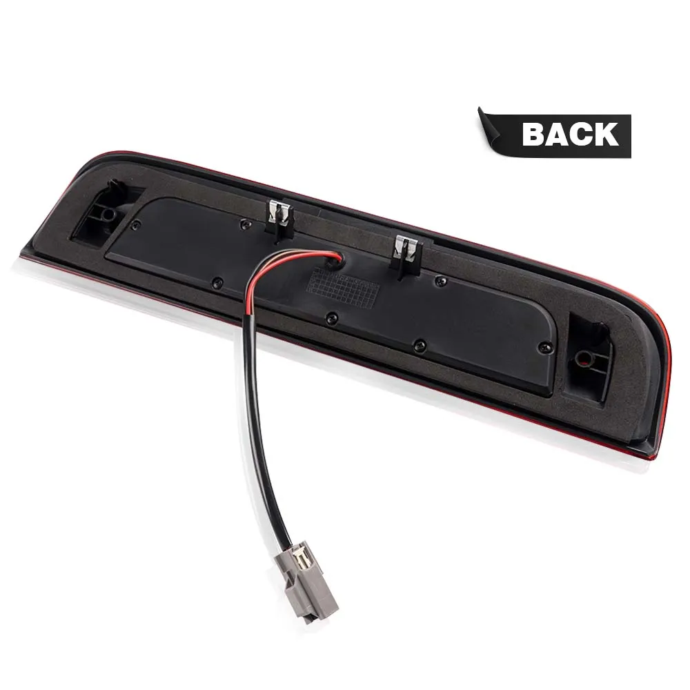 Led الفرامل الذيل ضوء البضائع مصباح صالح ل 2014-18 تشيفي سيلفرادو Gmc سييرا 1500 الخلفية الأحمر عدسة أسود الإسكان عالية جبل وقف