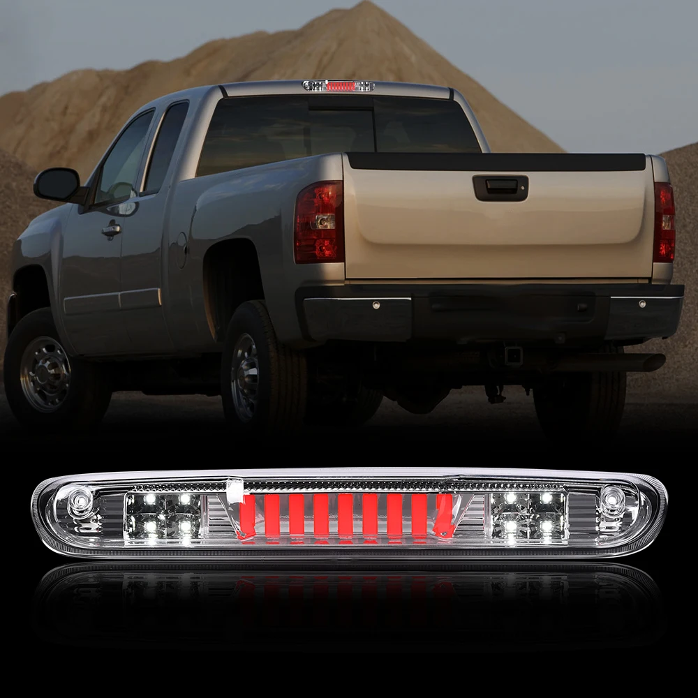 

Led 3Rd Third Tail Brake Stop Light Cargo Lamp Fit for 07-13 Silverado/Sierra Waterproof Snowproof Dustproof Car Accessories