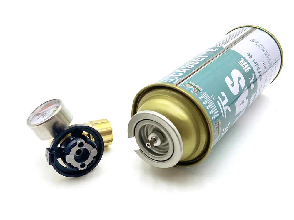 Butane Bottle Flame Arrestor Copper Flame Trap Gas Pressure Reducing Valve Snap-On Safety Valve For Portable Gas Cylinders