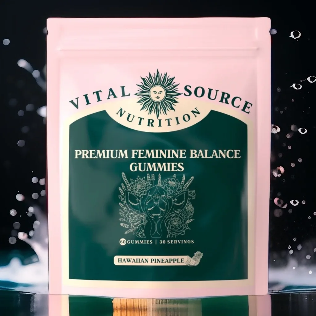 

Vital Source Feminine Balance Gummies - Hawaiian Pineapple 60 Count
