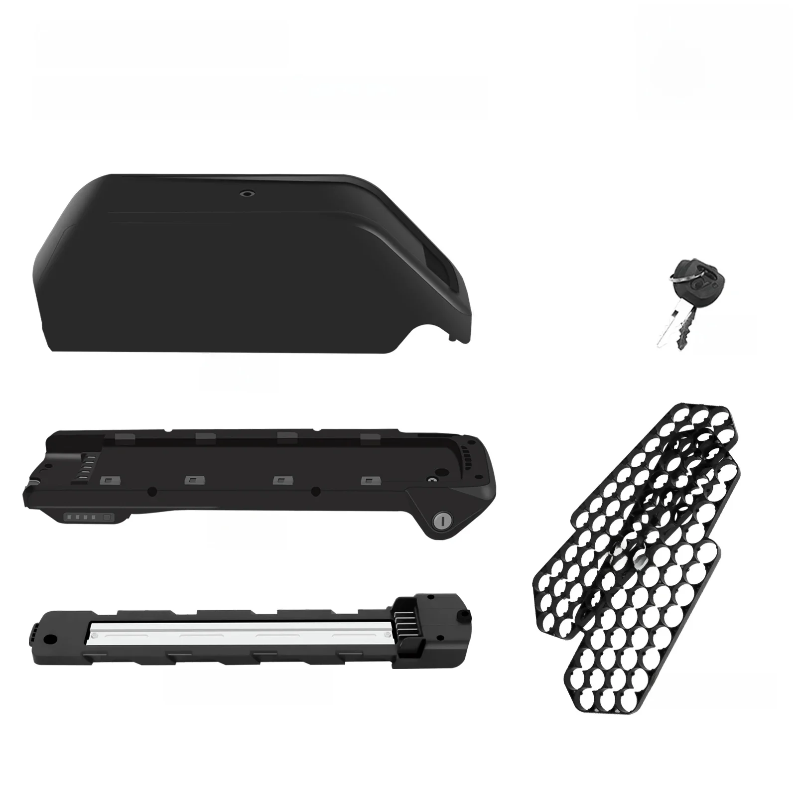 AliExpress MAX 56pcs 21700 Cells  Polly Battery Case EBike Battery Box Ebike Downtube Case with Battery Holder