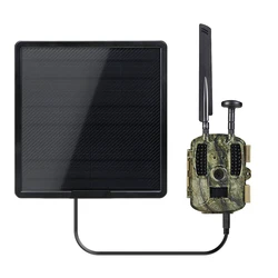 Paquete de energía Solar de gran capacidad de 25000mAh, Kit completo de Panel Solar de carga rápida tipo C IP66 para cámara de seguridad 4G para caza de senderos