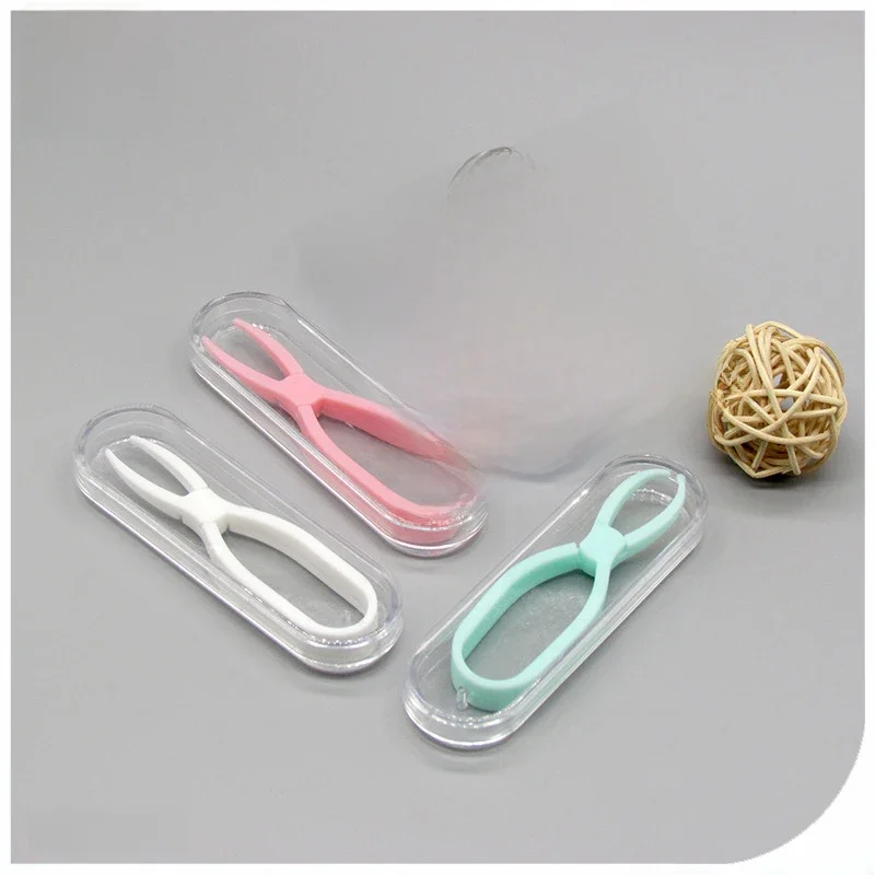 Multicolor Conjoined Clip soczewki kontaktowe miękkie specjalne pincety z żelem krzemionkowym akcesoria do obiektywu przydatne zaciski do podróży — zdjęcie 2