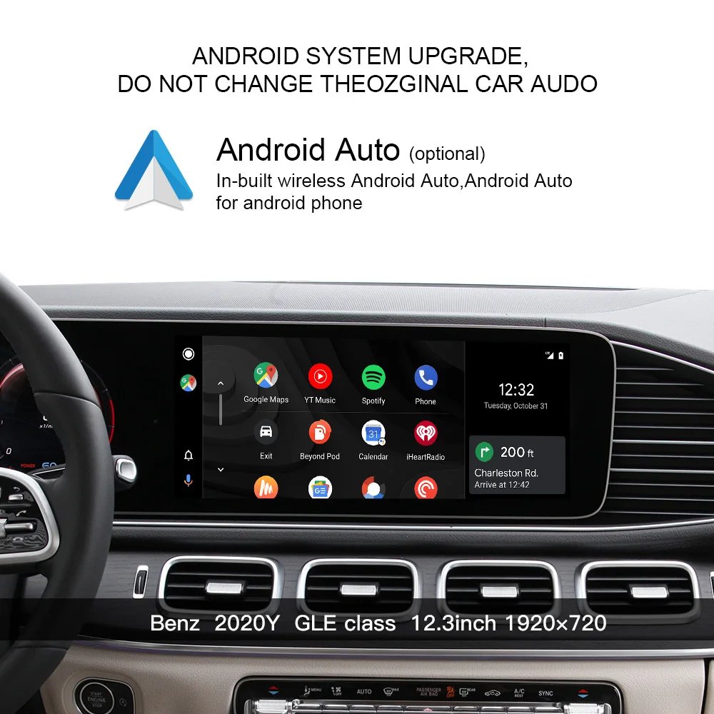 Wit-Up Air Carplay box  Android interface Mercedes MBUX for GLE 2019 2020 2021 2022  MBUX NTG6.0  Apple CarPlay