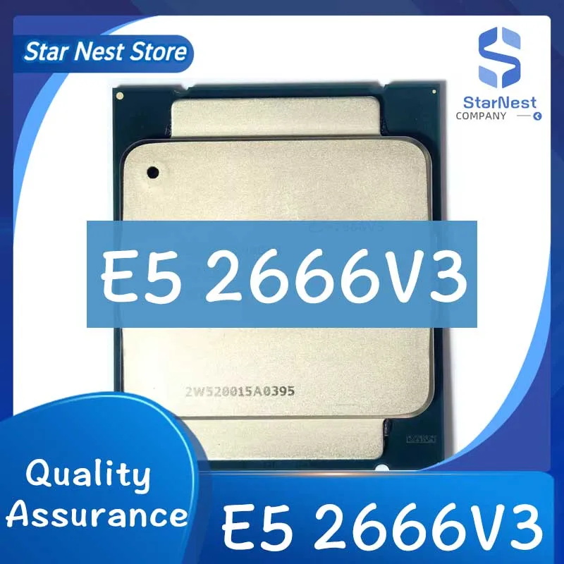 

1 шт./Xeon E5 2666 V3 2666V3 процессор SR1Y7 2,9 ГГц 10 ядер 135 Вт LGA 2011-3 процессор