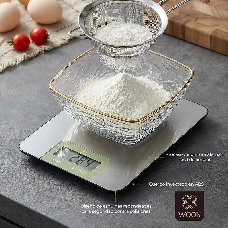 Balanza eléctrica de precisión para cocina con pantalla digital, de 1 g a 6 kg, para pesar alimentos y snacks. Herramienta ideal