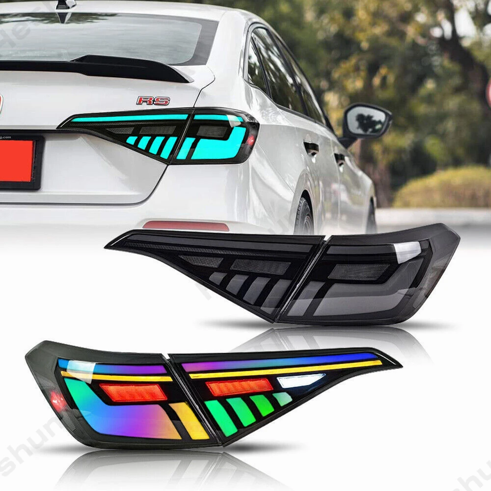 

Pair Light Assembly For Honda Civic 2022/2023 TailLights 11th Gen Civic Sedan Lamp Accessory Taillights,Sequential Turn Signal