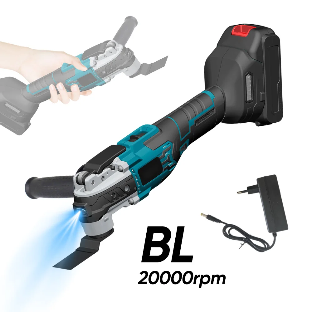 Electric Brushless Oscillating Variable 6 Speed Trimmer Saw Renovation Power Machine Multi-function Tool For Makita 18V Battery