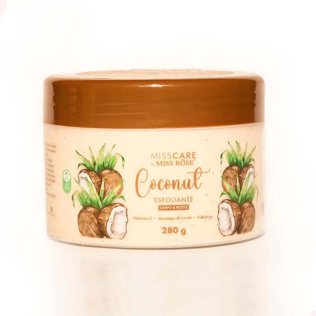 Exfoliating Body and Face Coconut Miss Care 280g - Miss Rôse