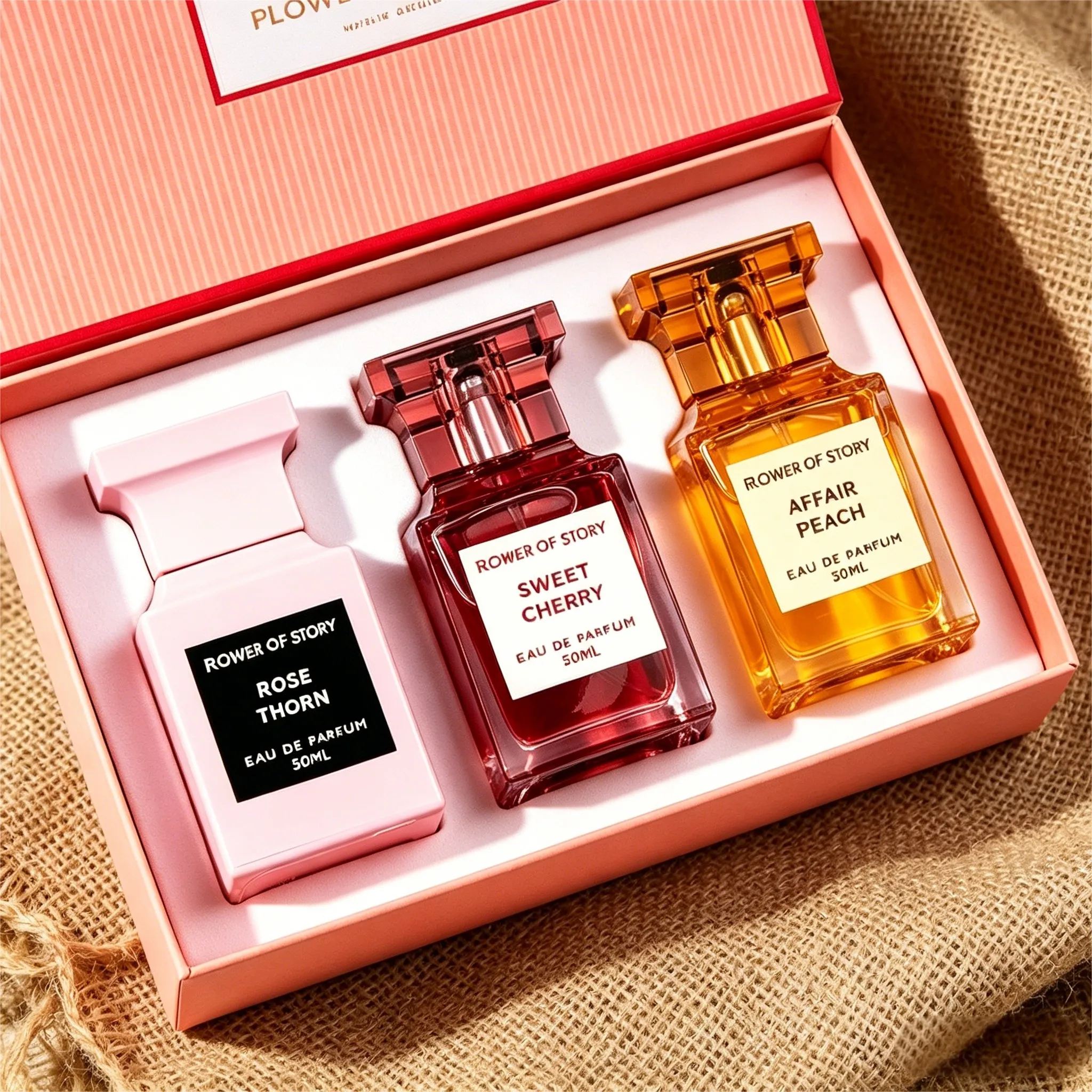 

Collector's Edition Classic Women's Perfume Gift Set (3-Piece) — Rose / Cherry / Peach Notes (3 x 50ml) | Luxurious Dubai Fragrance | Long-Lasting Scent | The Perfect Birthday Gift