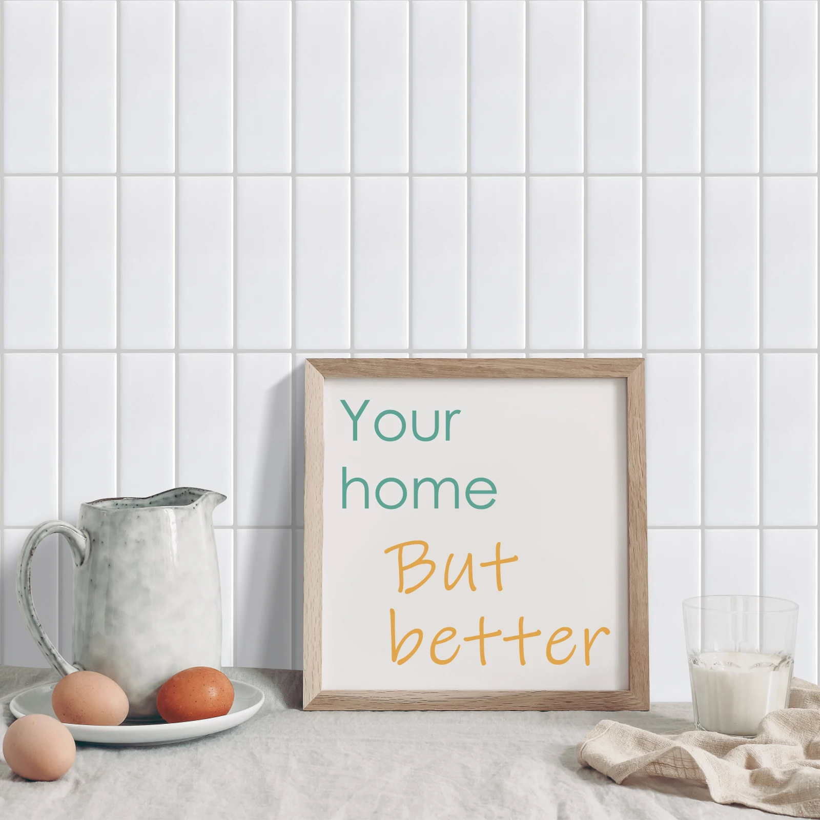 

5sheet The Garage Renovation 3D Effect Self -sticking Wall Stickers Cabinet Decorative Sticker