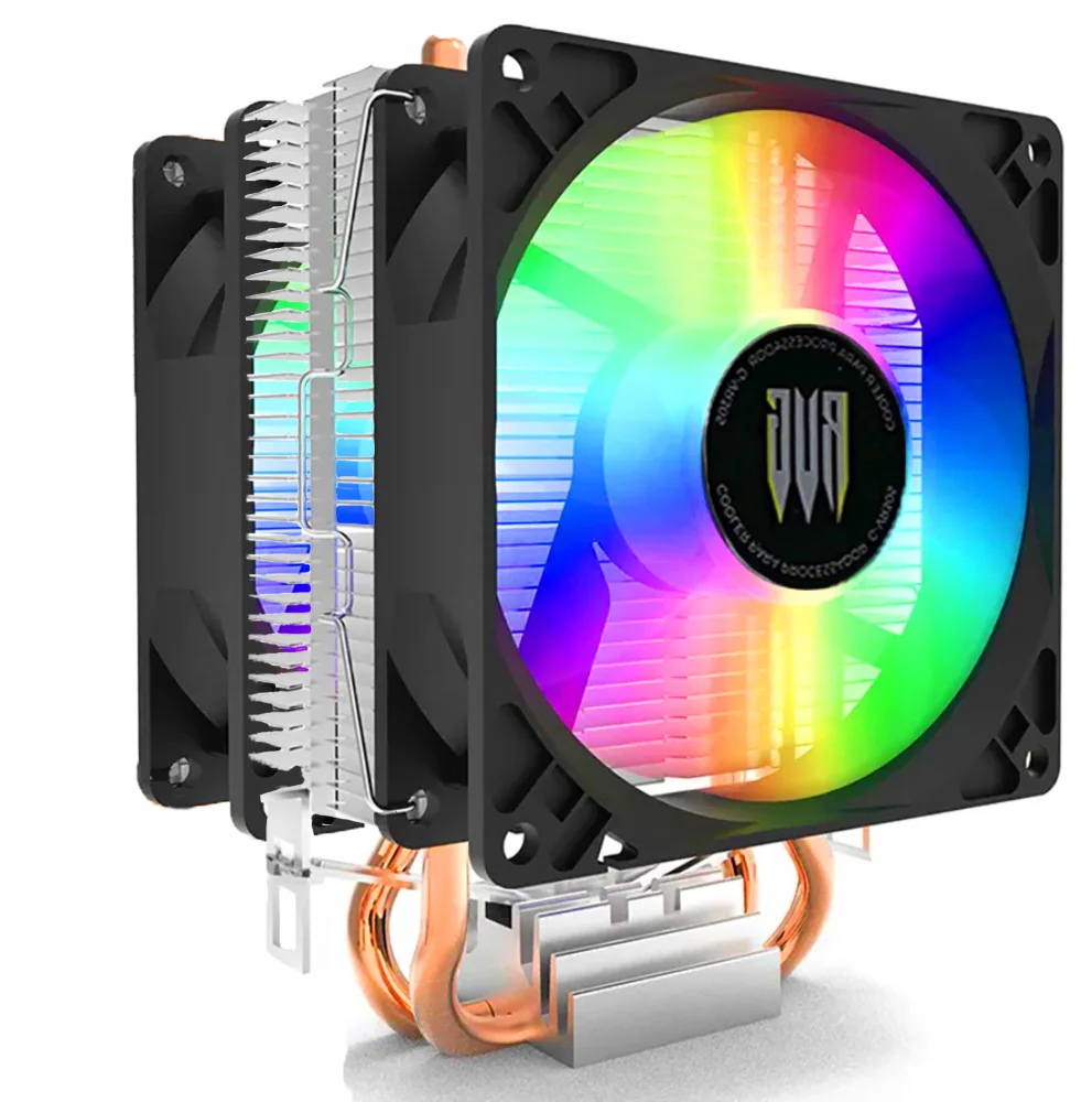 Air Cooler Processador Duplo Pc Cpu Rgb Intel Amd Universal