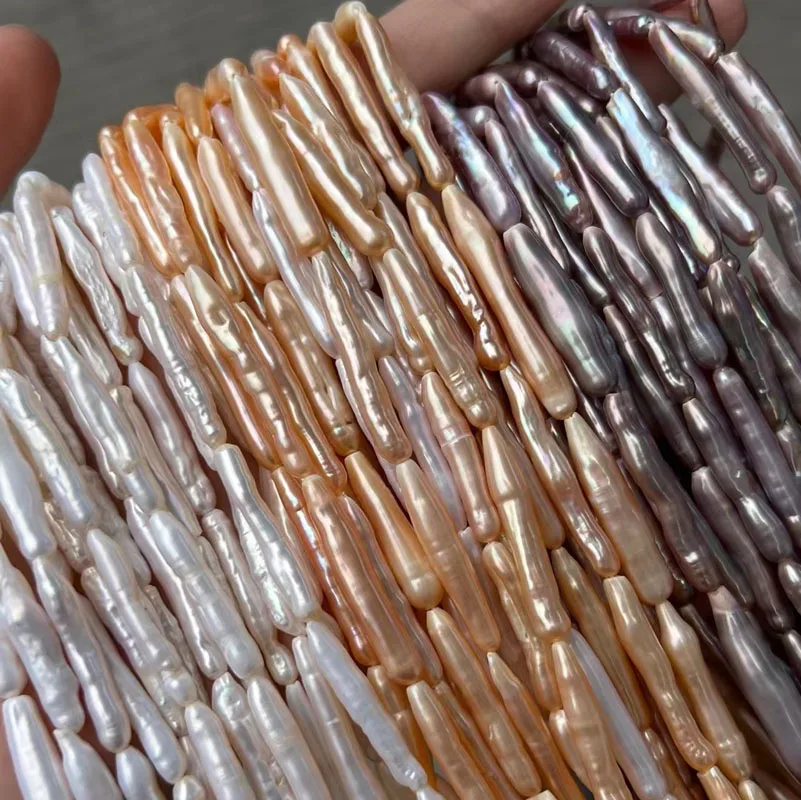 

16 дюймов 20-30 мм вертикальный просверленный лавандовый жемчуг Бива свободная нить