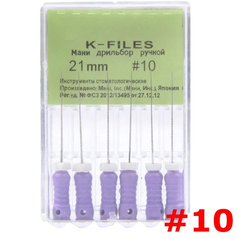 21/25MM #8-#40 K-Files Dental Hand Use Root Canal Stainless Steel Files