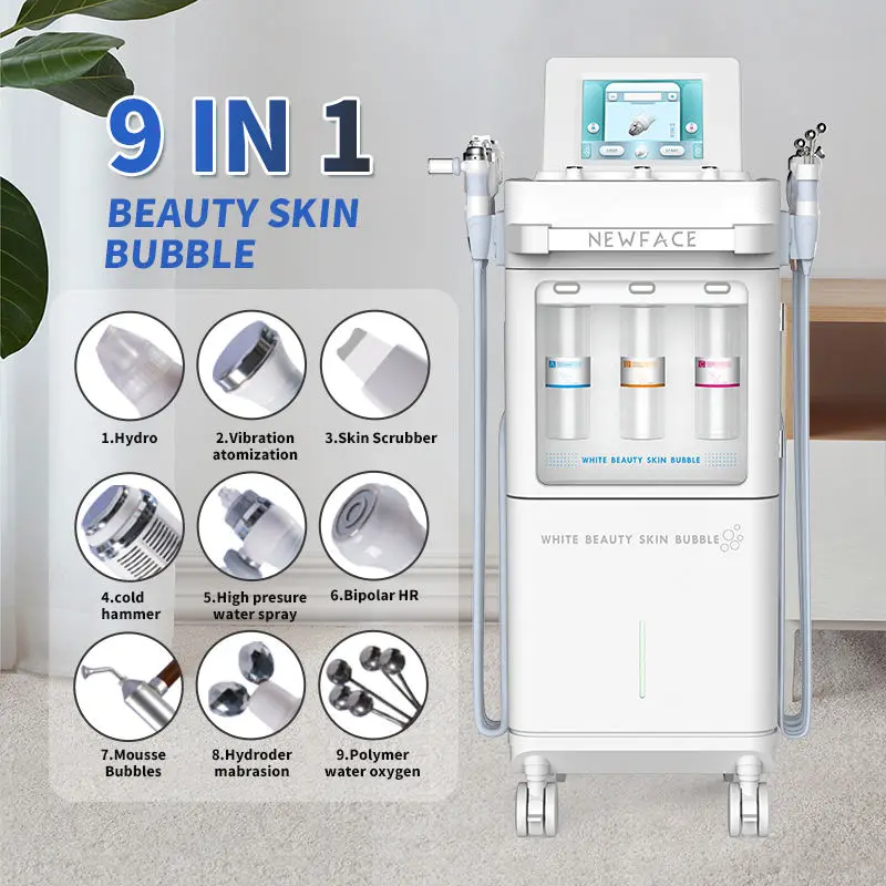 

Hydro Oxygen Aqua Facial Skin Care High Frequency Machine Wrinkle Removal Skin Tightening Facial Beauty Machine