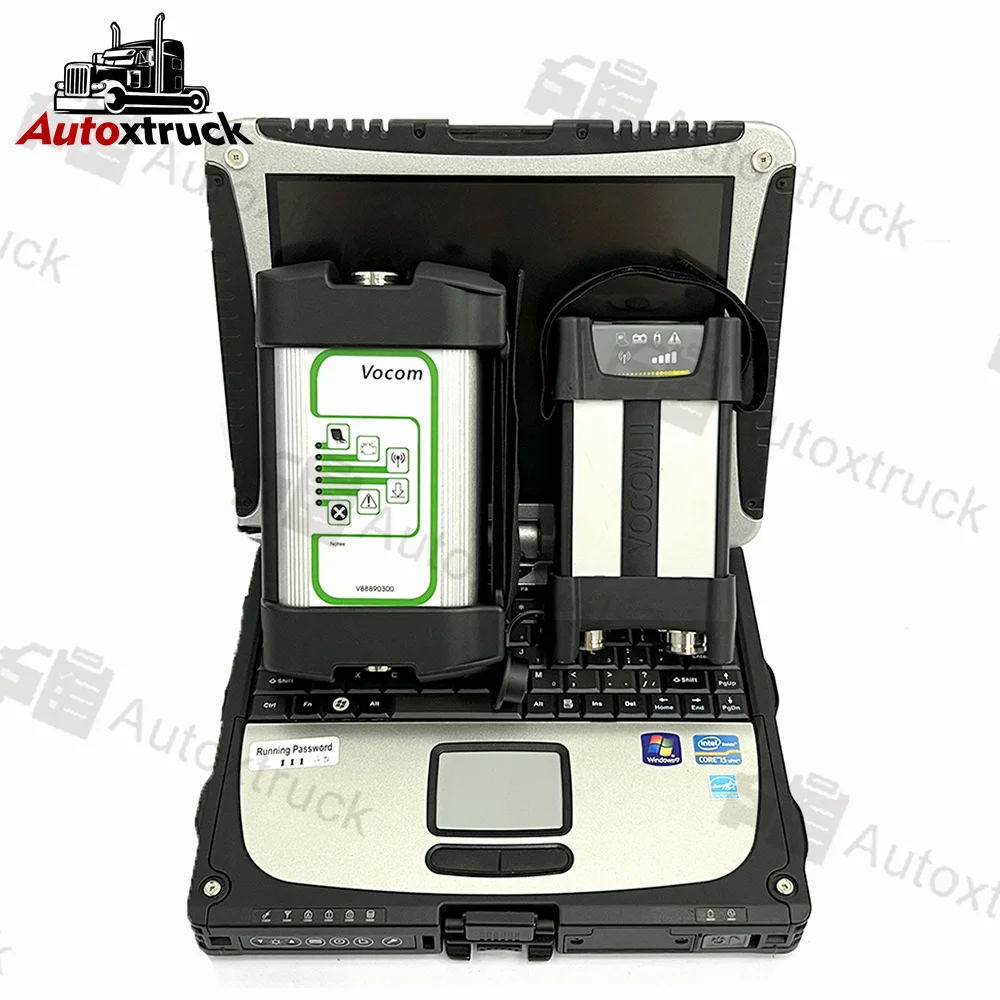 

Truck Excavator VOCOM 1 VOCOM 2 Interface Diagnostic Tool for UD/Mack Arla Heavy duty scanner CF19 Laptop